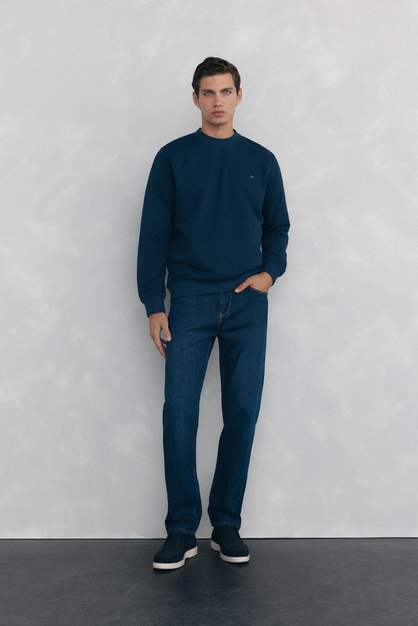 Pedro del Hierro Crew-neck sweatshirt Blue
