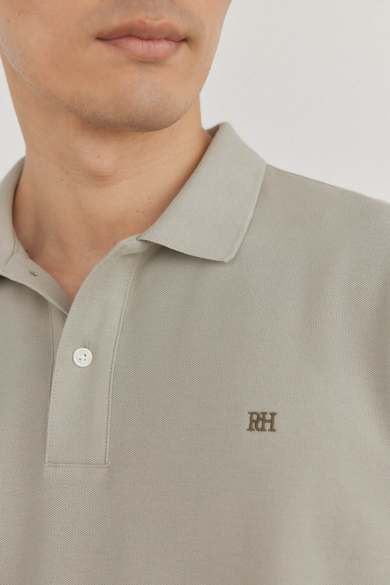 Pedro del Hierro Basic piqu&eacute; polo shirt Green