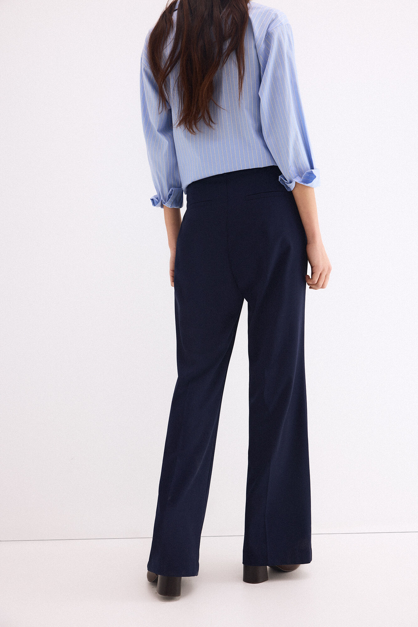Pedro del Hierro Flare suit trousers Blue