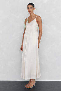 Pedro del Hierro Vestido lencero detalle frunces