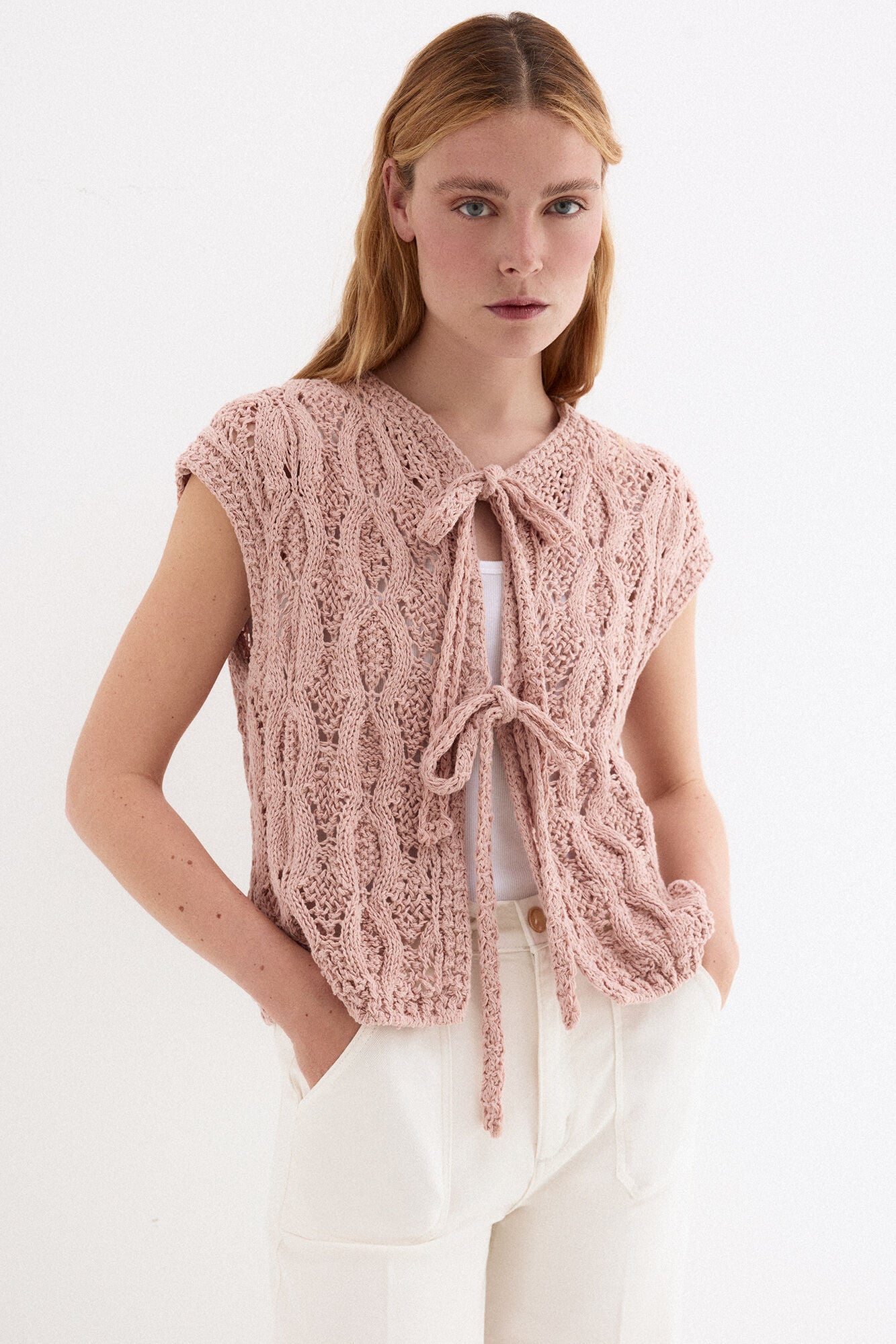Pedro del Hierro Openwork fantasy structure gilet