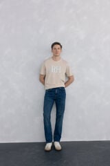 Pedro del Hierro T-shirt logo grande Beige