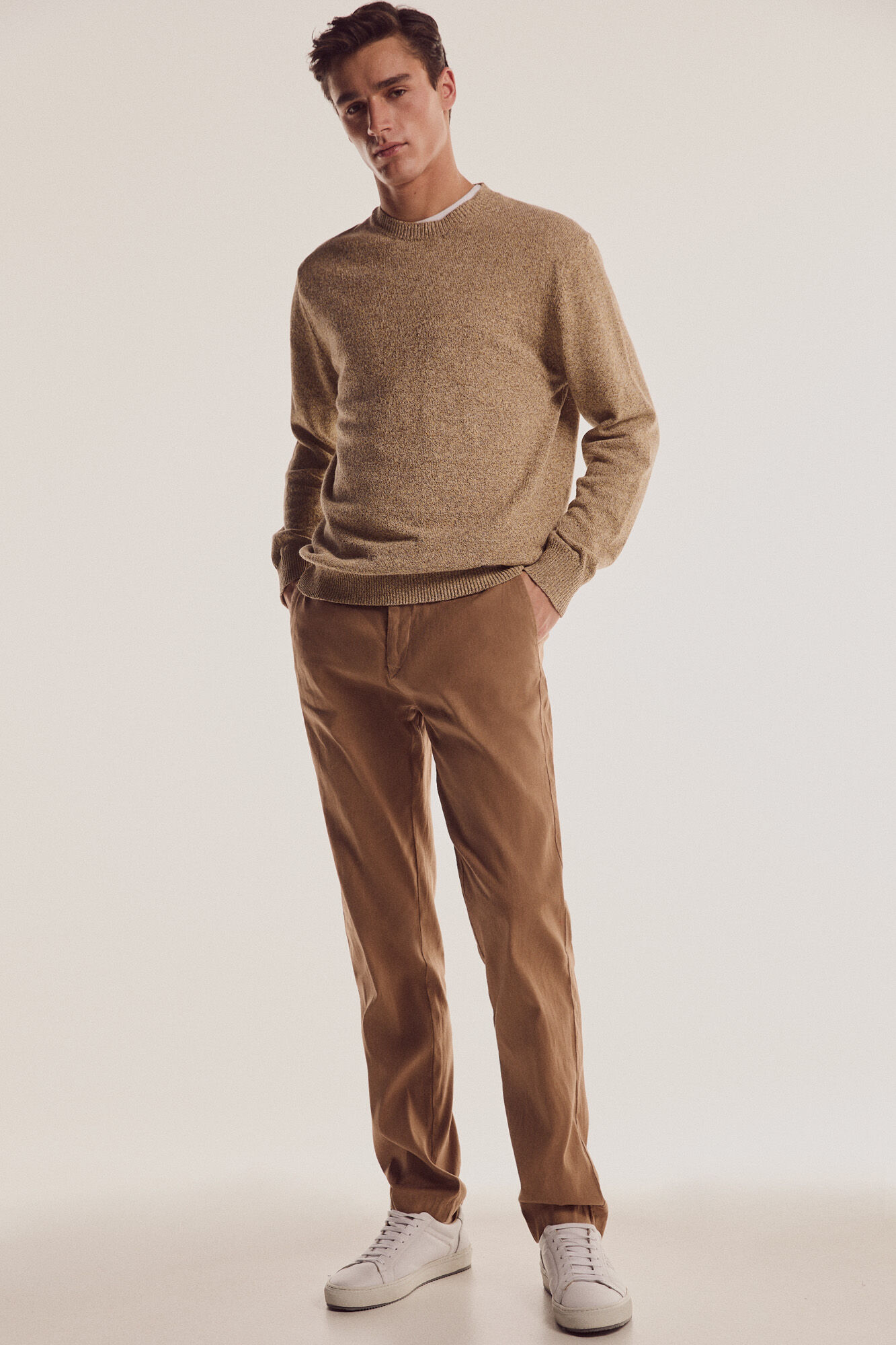 Mujer Pantalón slim 100% algodón Marrón | Pantalones Pedro del Hierro —  Rena Colette