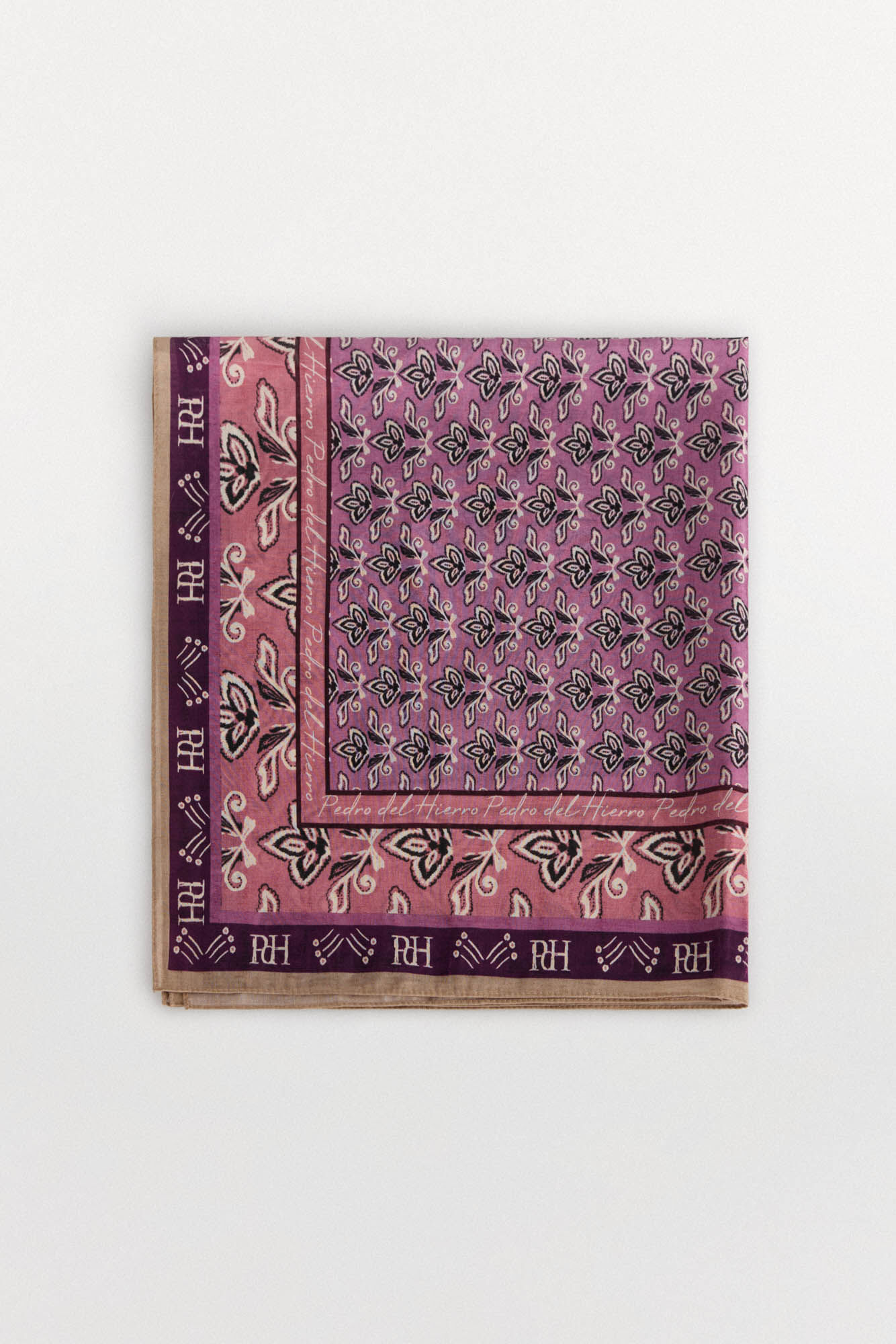 Pedro del Hierro Pa&ntilde;uelo bandana con estampado floral