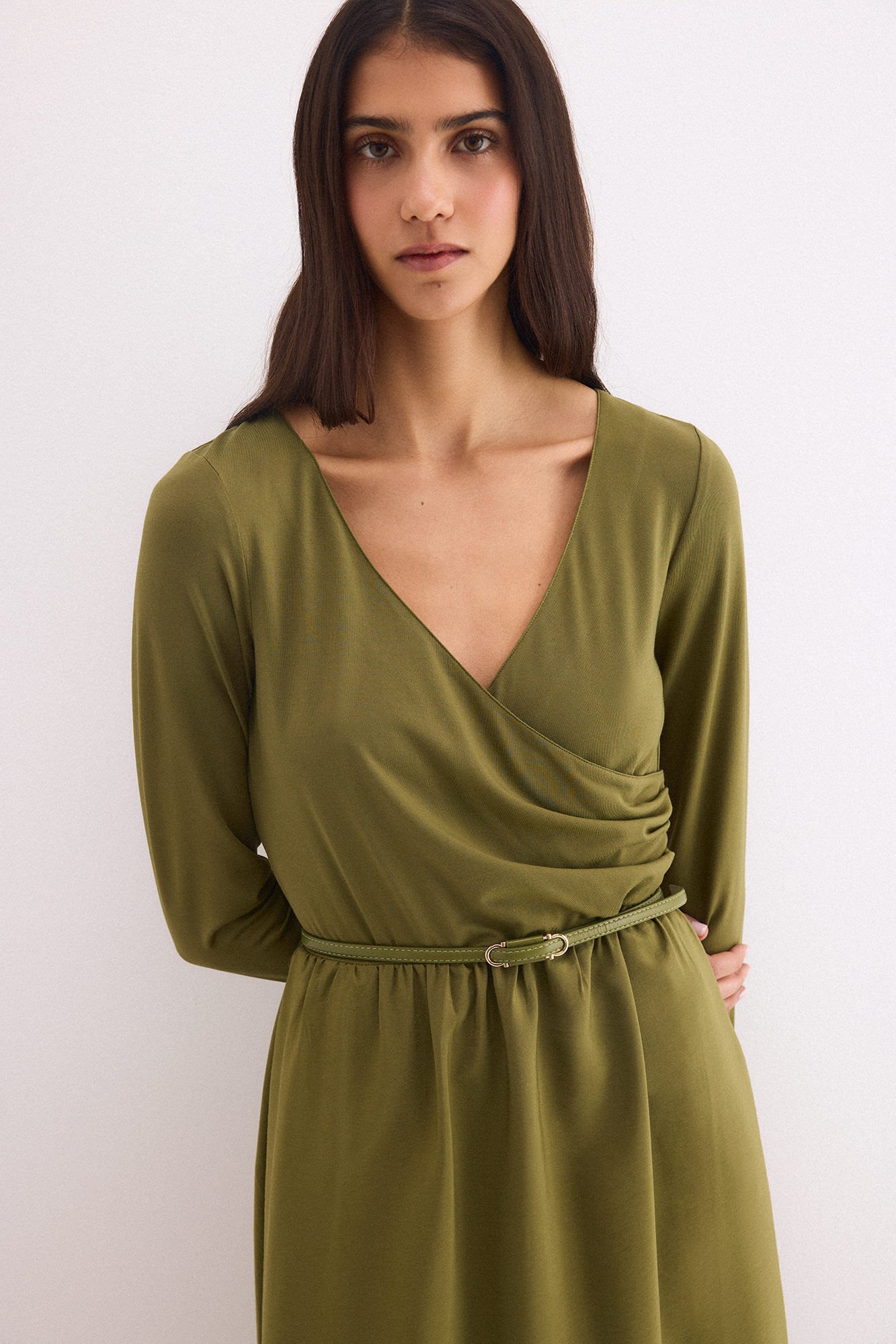 Pedro del Hierro Long mixed dress Green