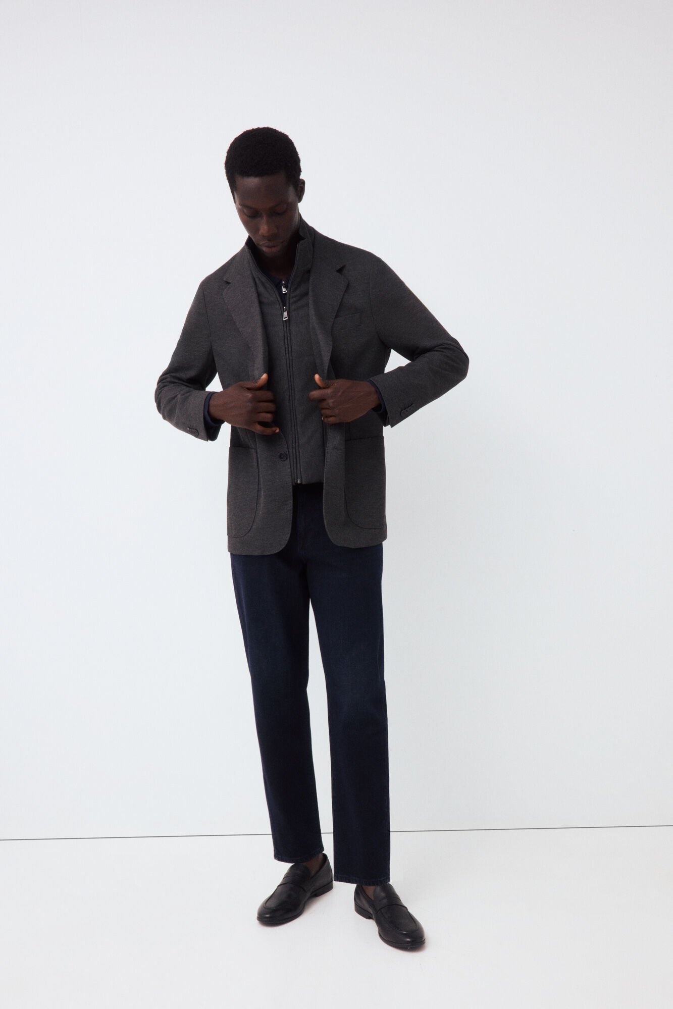 Pedro del Hierro Knit jacket with removable lining