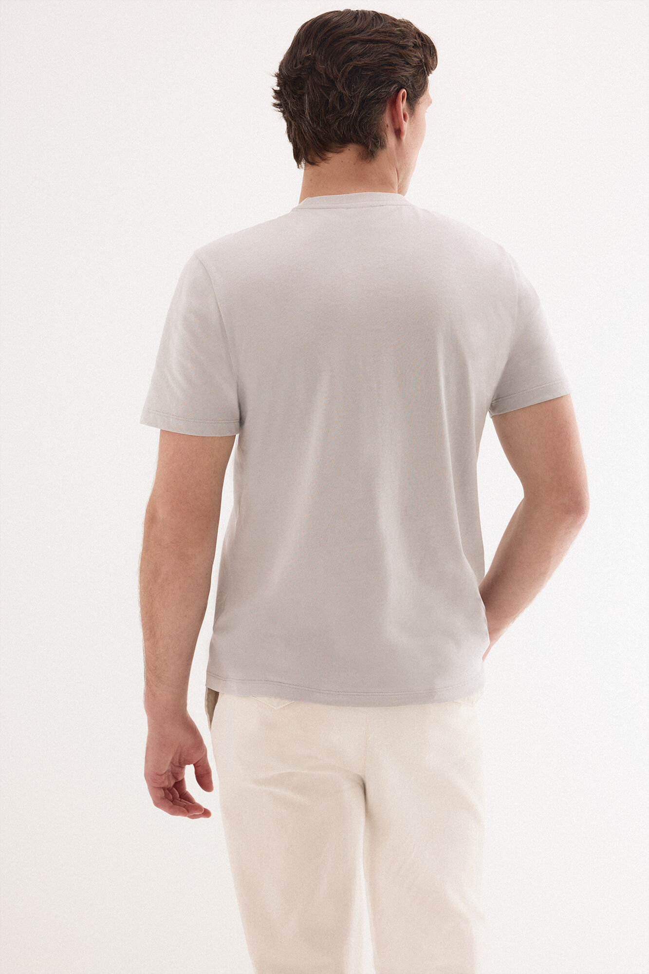 Pedro del Hierro Basic logo T-shirt Grey