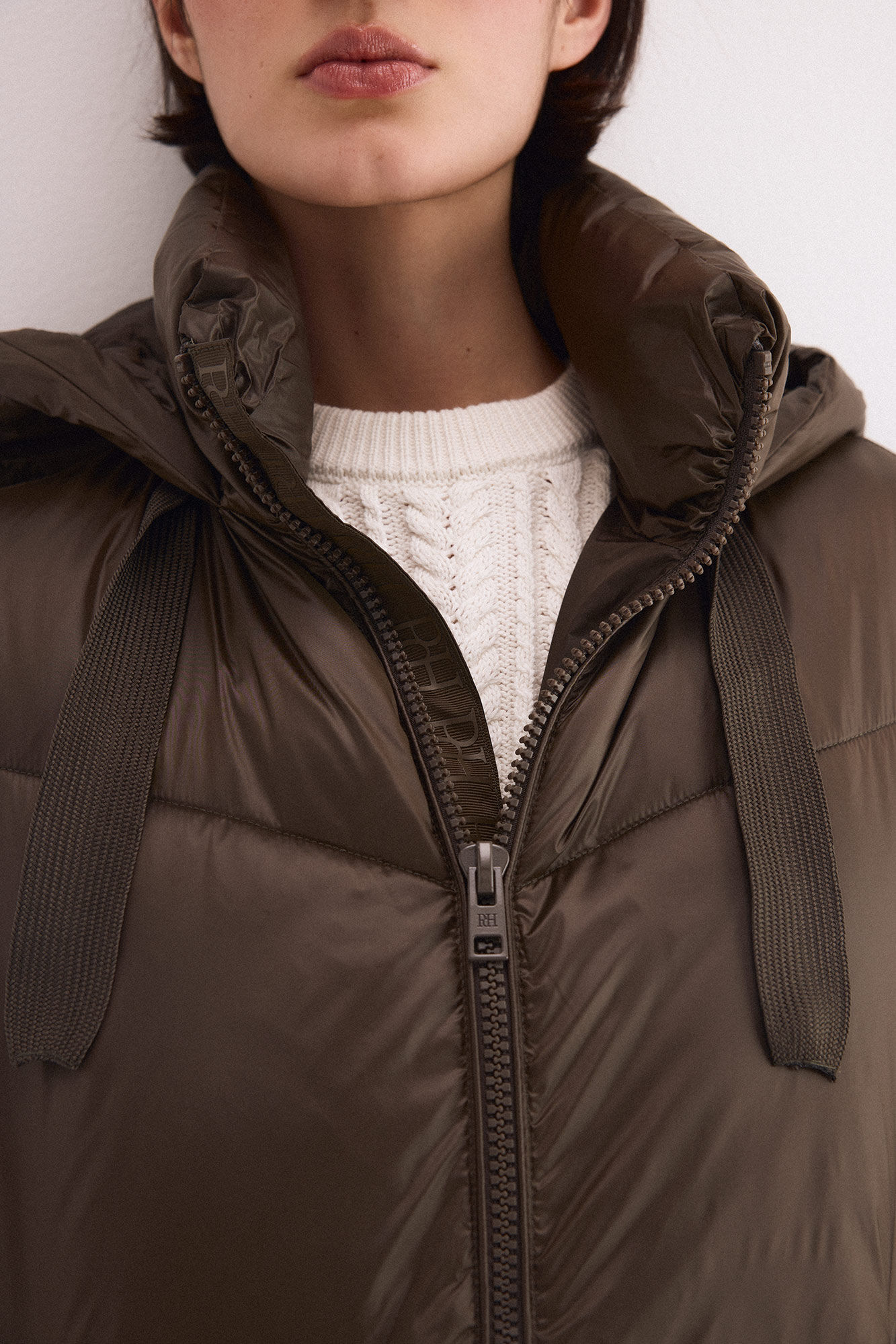 Pedro del Hierro Hooded puffer parka Green