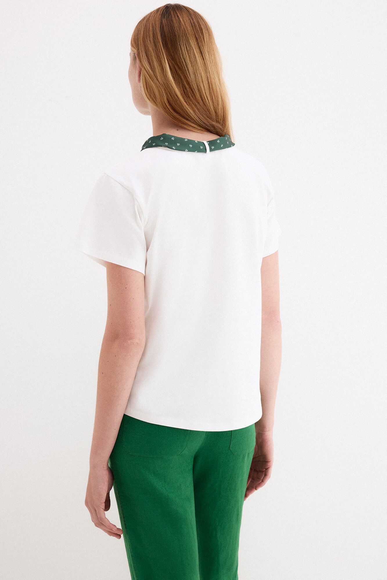 Pedro del Hierro Scarf T-shirt White