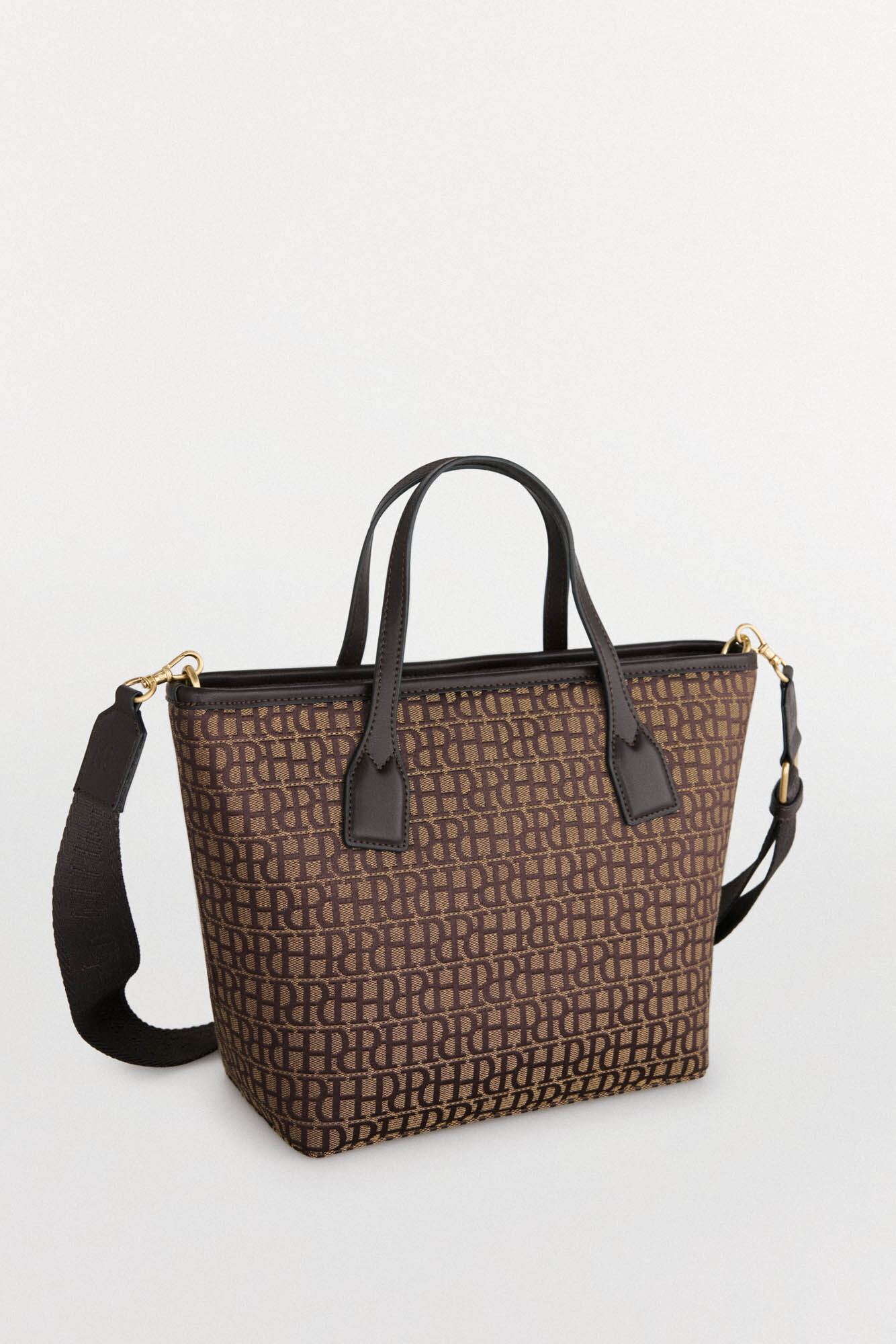 Pedro del Hierro Bolsa tote jacquard (m) Marrom