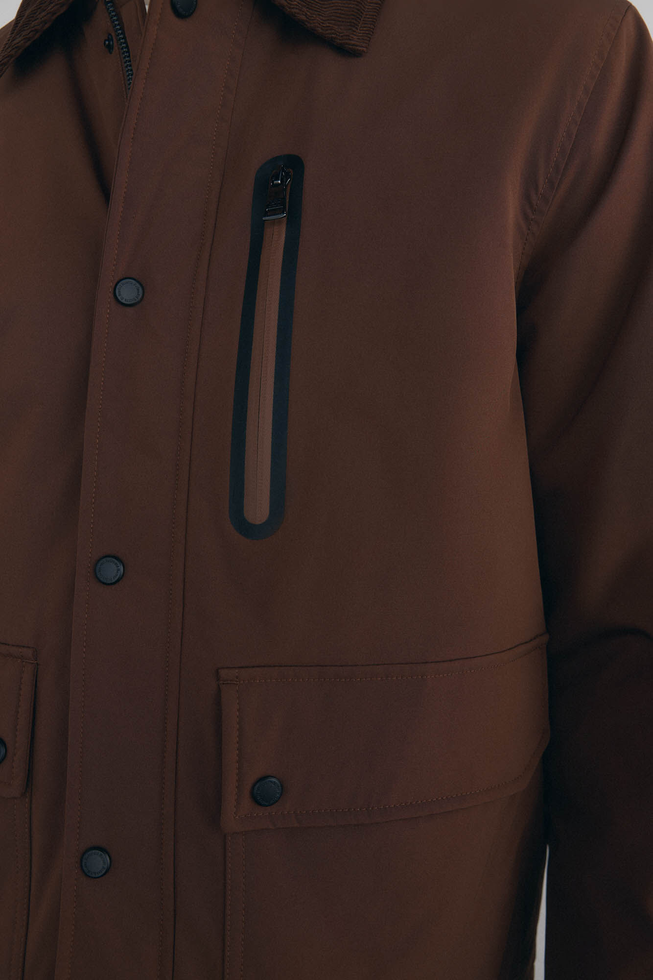 Pedro del Hierro Jacket with leaf neck Brown