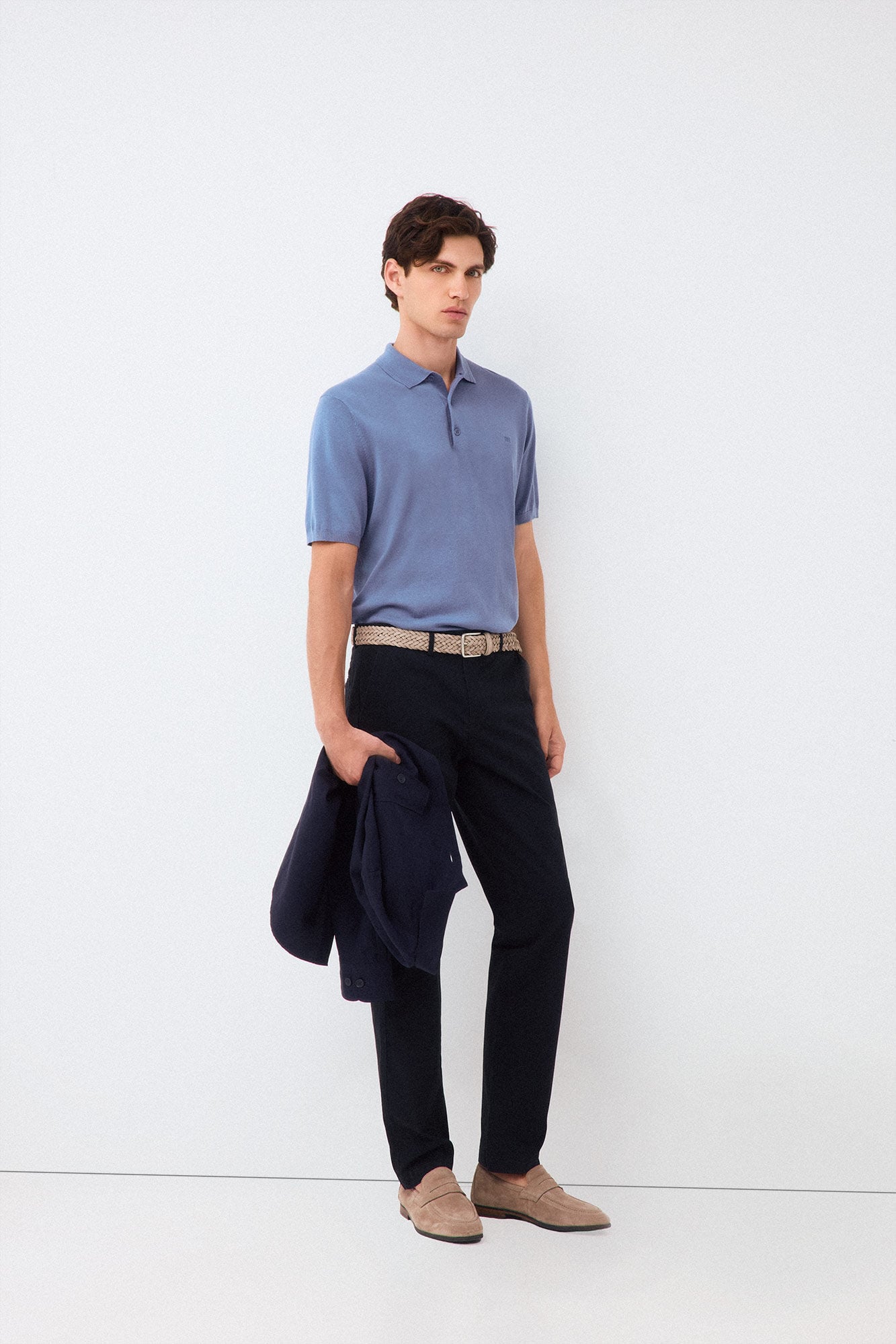 Pedro del Hierro Twill light regular dress chinos
