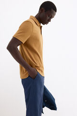 Pedro del Hierro Plain polo shirt Brown