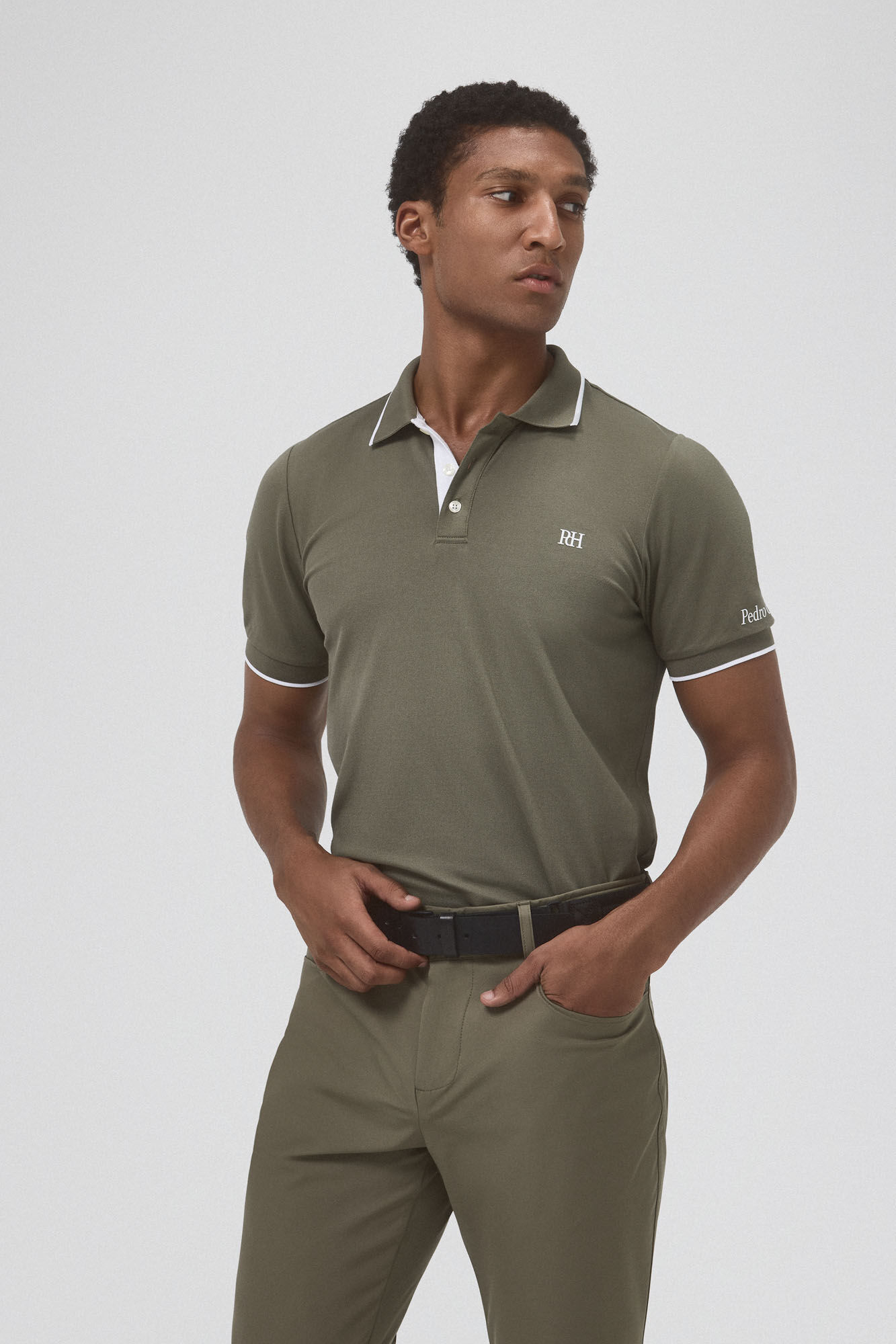 Pedro del Hierro Plain golf polo Green