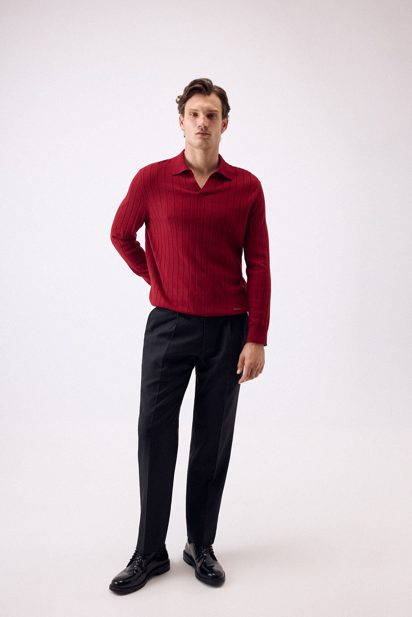 Pedro del Hierro Premium structured cotton silk cashmere jersey