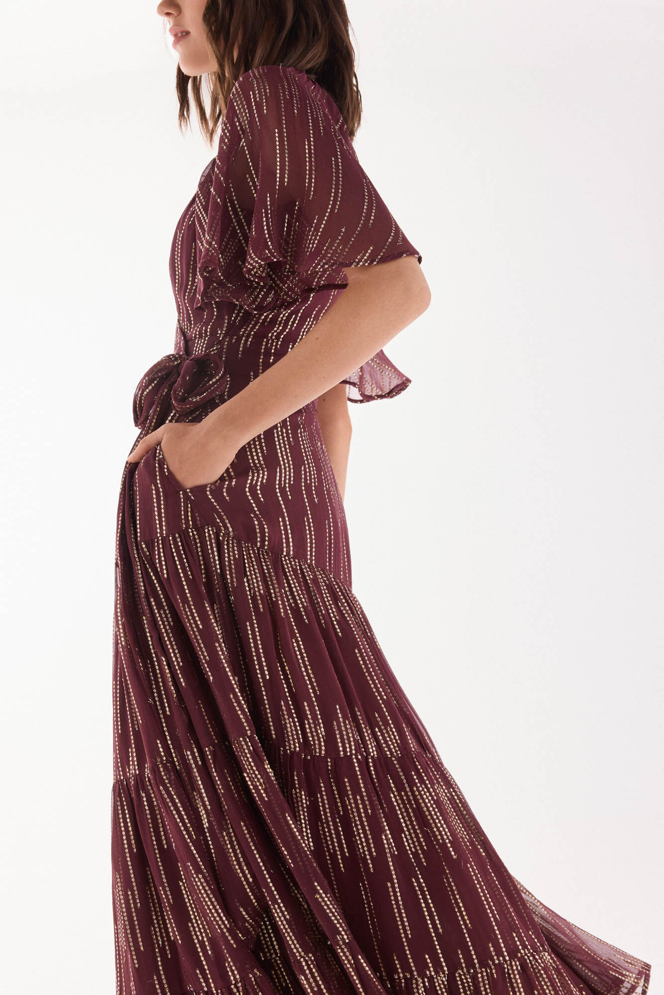 TFP by Tamara Falc&oacute; Georgette dress with lurex