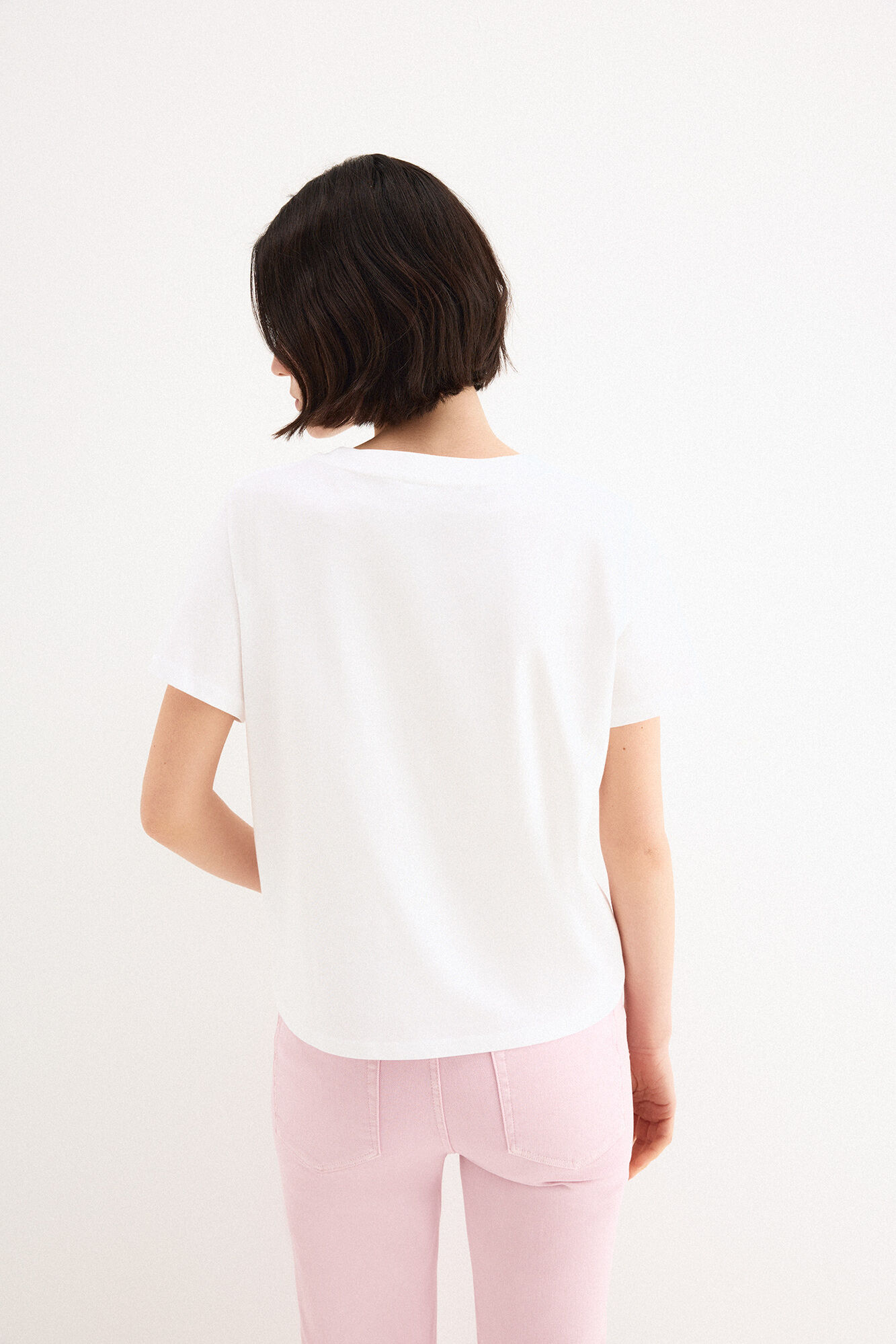 Pedro del Hierro Basic charm T-shirt White