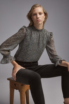 Pedro del Hierro Velvet skinny jeans Green