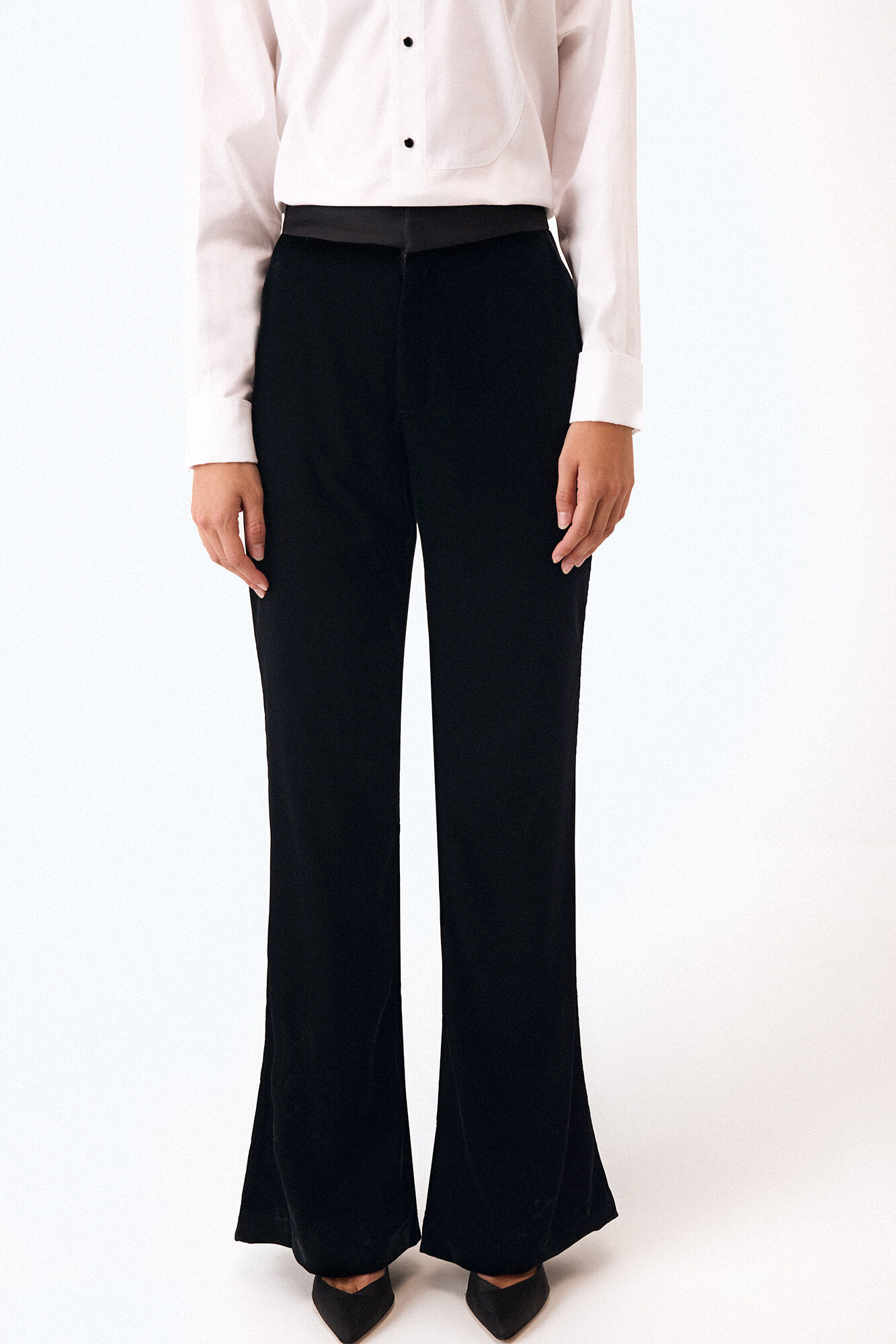 Pedro del Hierro Pantal&oacute;n flare combinado Negro