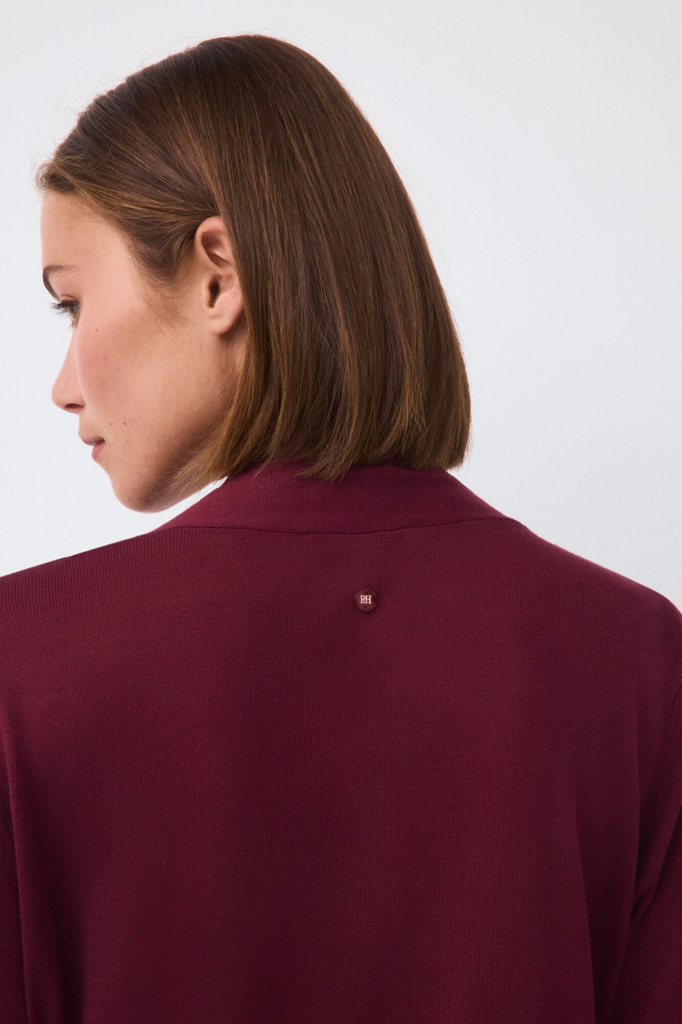 Pedro del Hierro Long sleeve tie jumper Pink