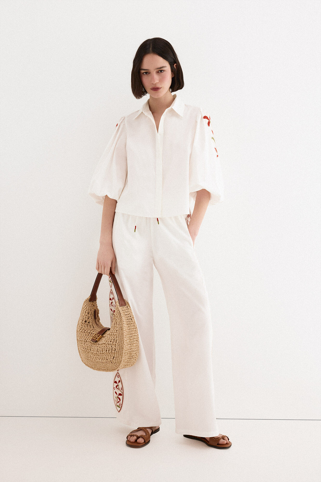 TFP by Tamara Falc&oacute; Floral embroidered blouse