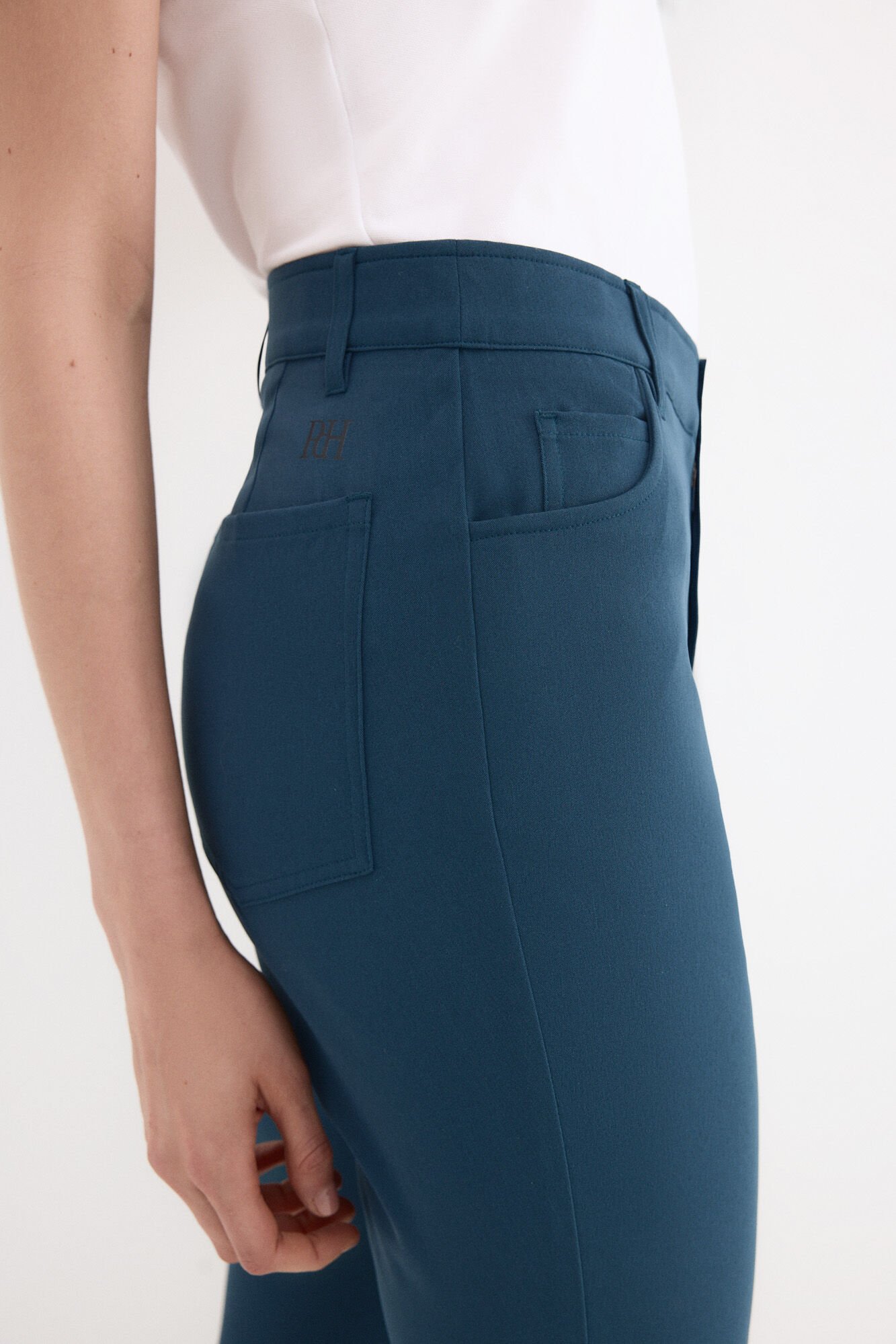 Pedro del Hierro Technical five-pocket trousers Blue