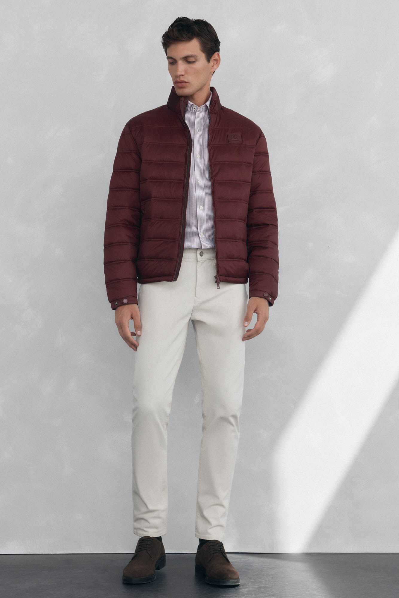 Pedro del Hierro Cazadora acolchada ultralight Burdeos