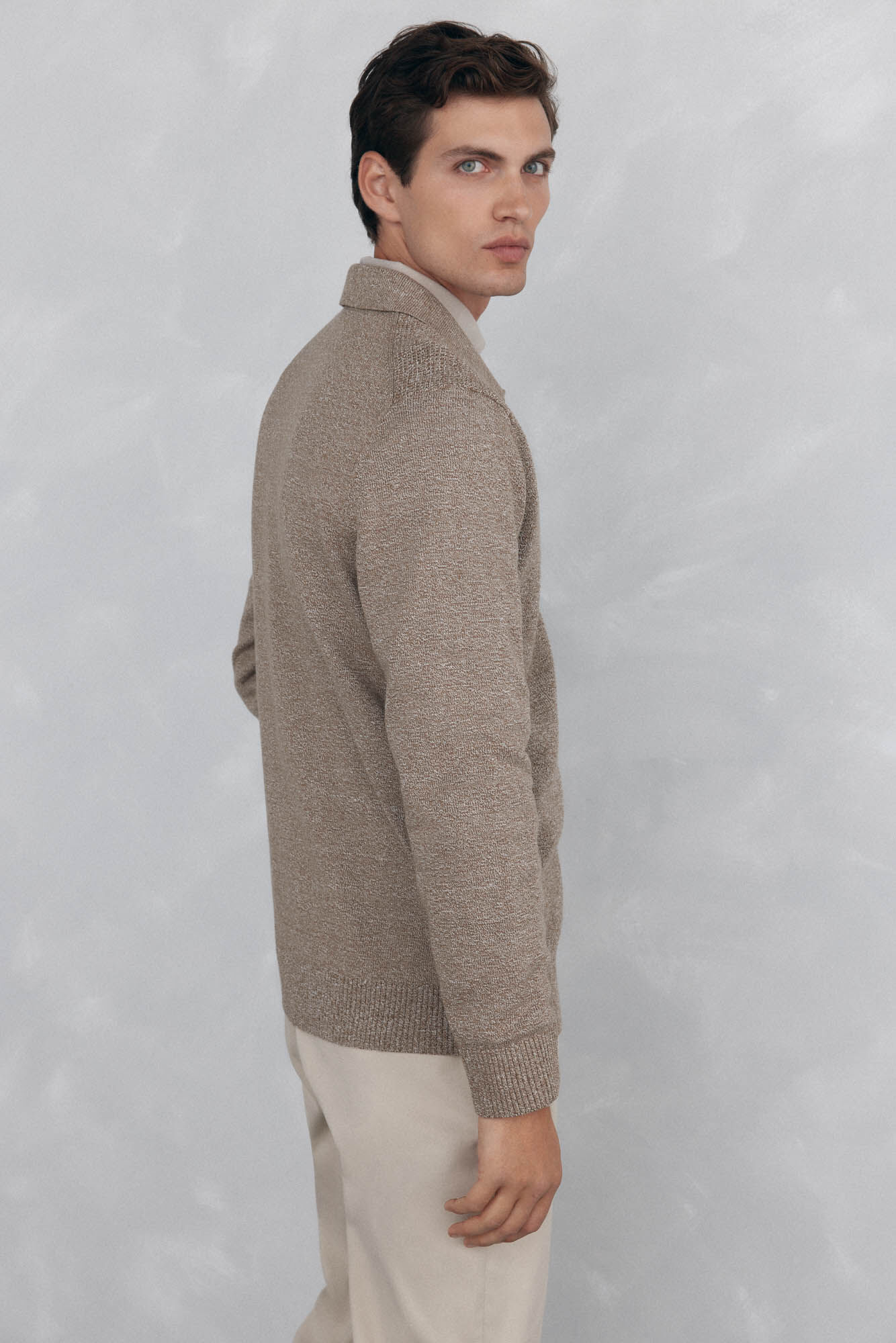 Pedro del Hierro Twisted zip zip fastening Beige