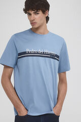 Pedro del Hierro Logo T-shirt Blue