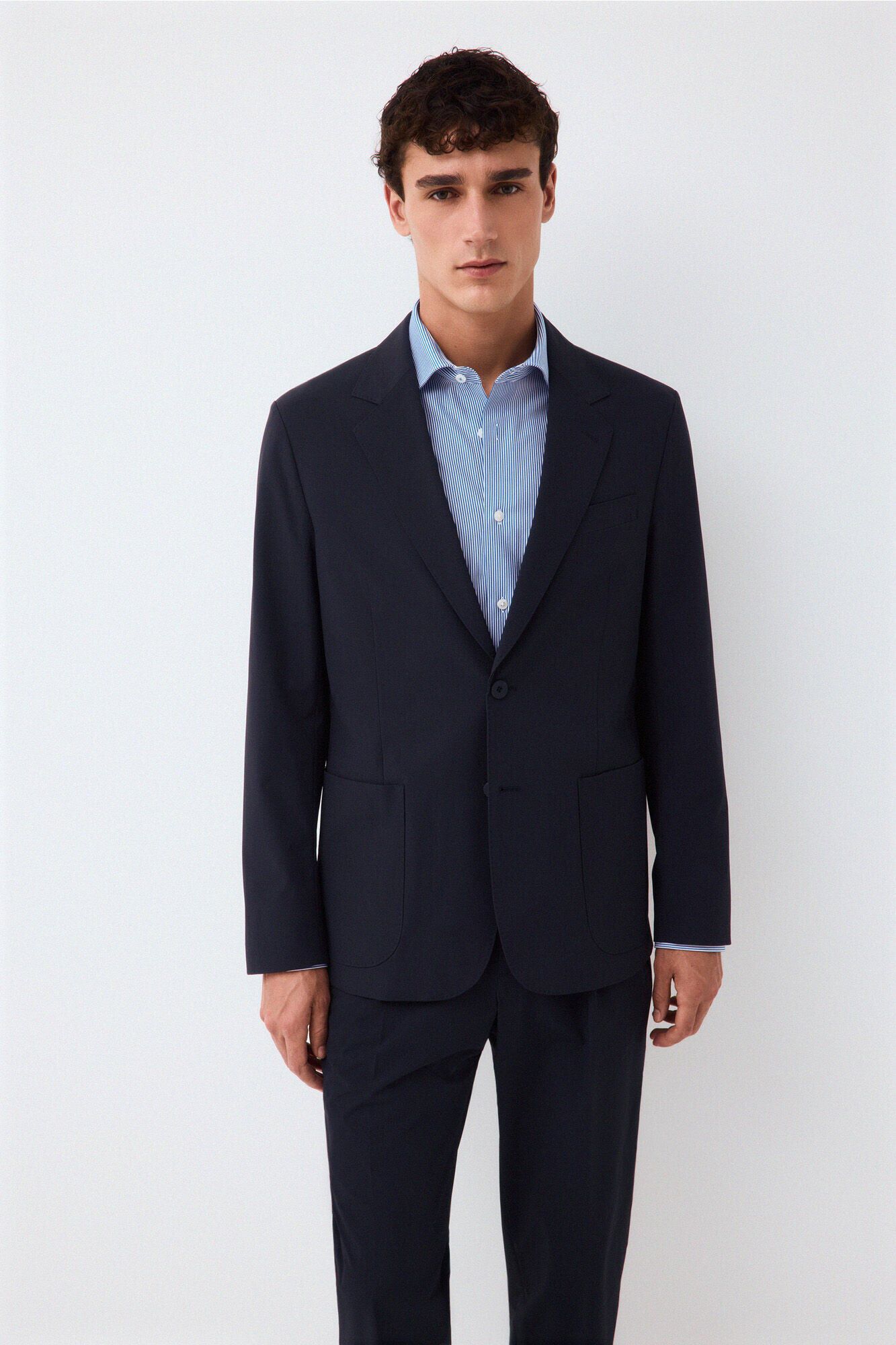 Pedro del Hierro Blazer de fato coordenado t&eacute;cnico