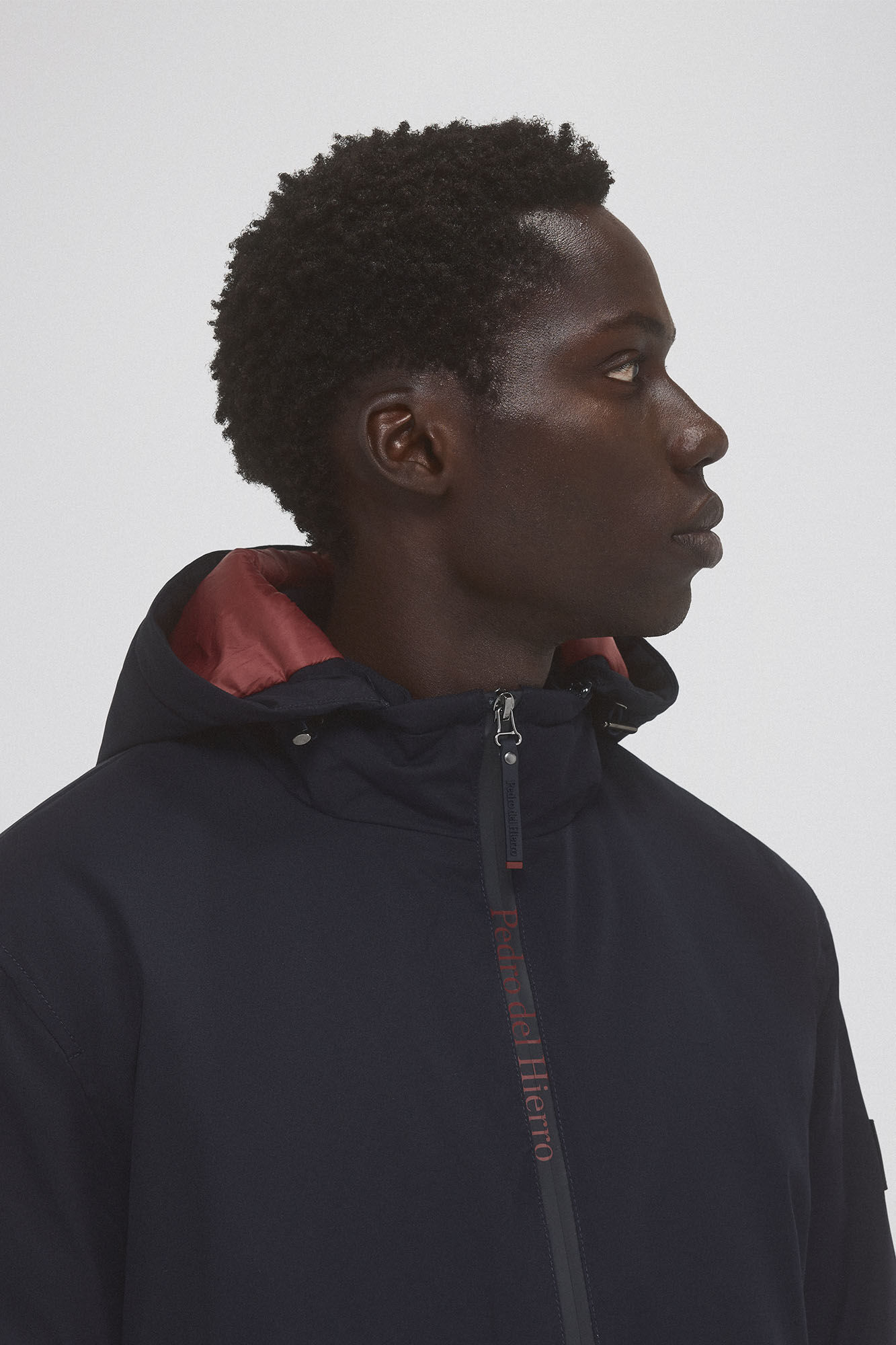 Pedro del Hierro Cazadora cremallera agua Azul