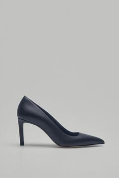 Pedro del Hierro Leather high-heeled shoe Black