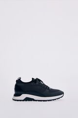 Pedro del Hierro Leather rubber-soled sneakers Grey