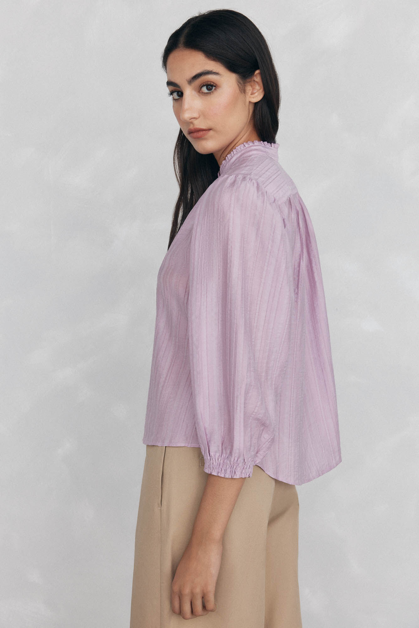 Pedro del Hierro Plain loose blouse Purple