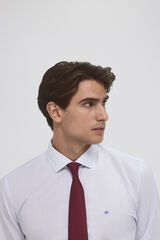 Pedro del Hierro Camisa rayas wrinkle free Blanco