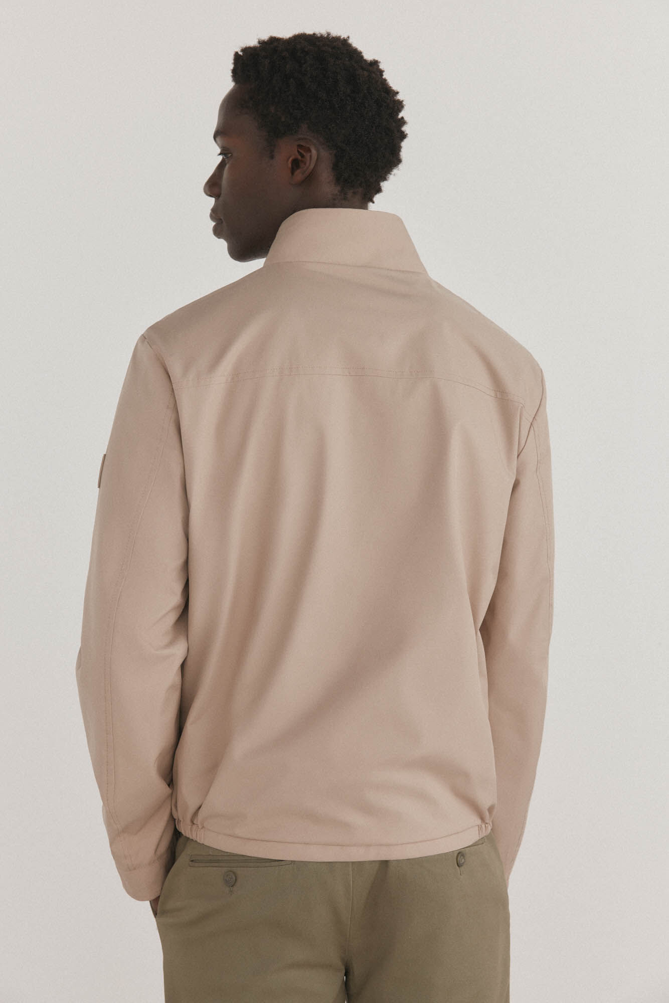 Pedro del Hierro Lightweight technical jacket Beige