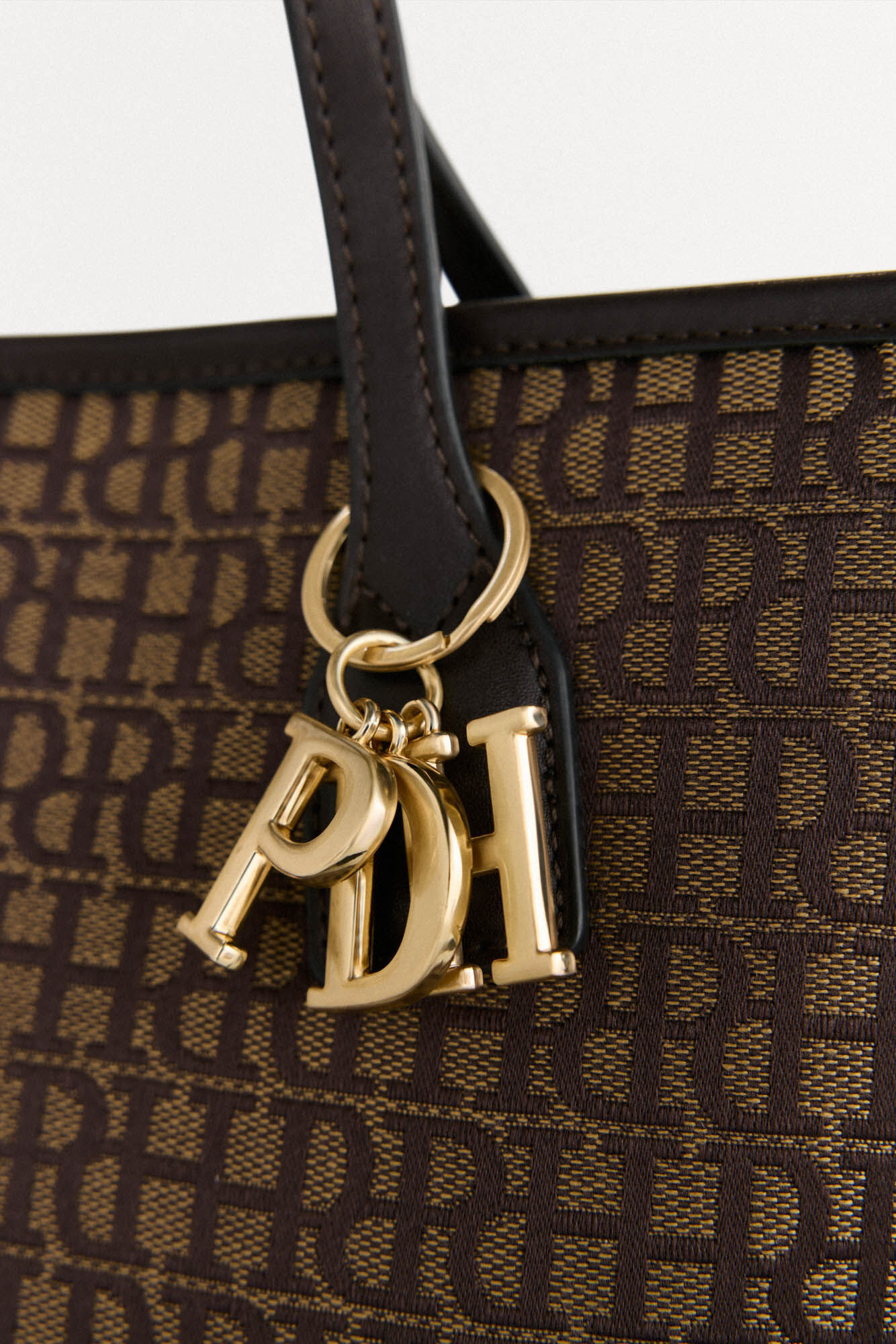 Pedro del Hierro Bolsa tote jacquard (m) Marrom