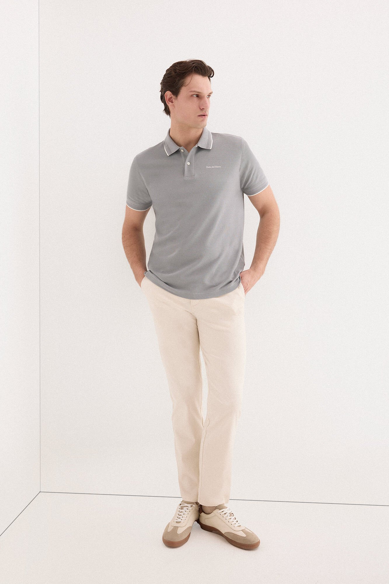 Pedro del Hierro Polo shirt with logo tips