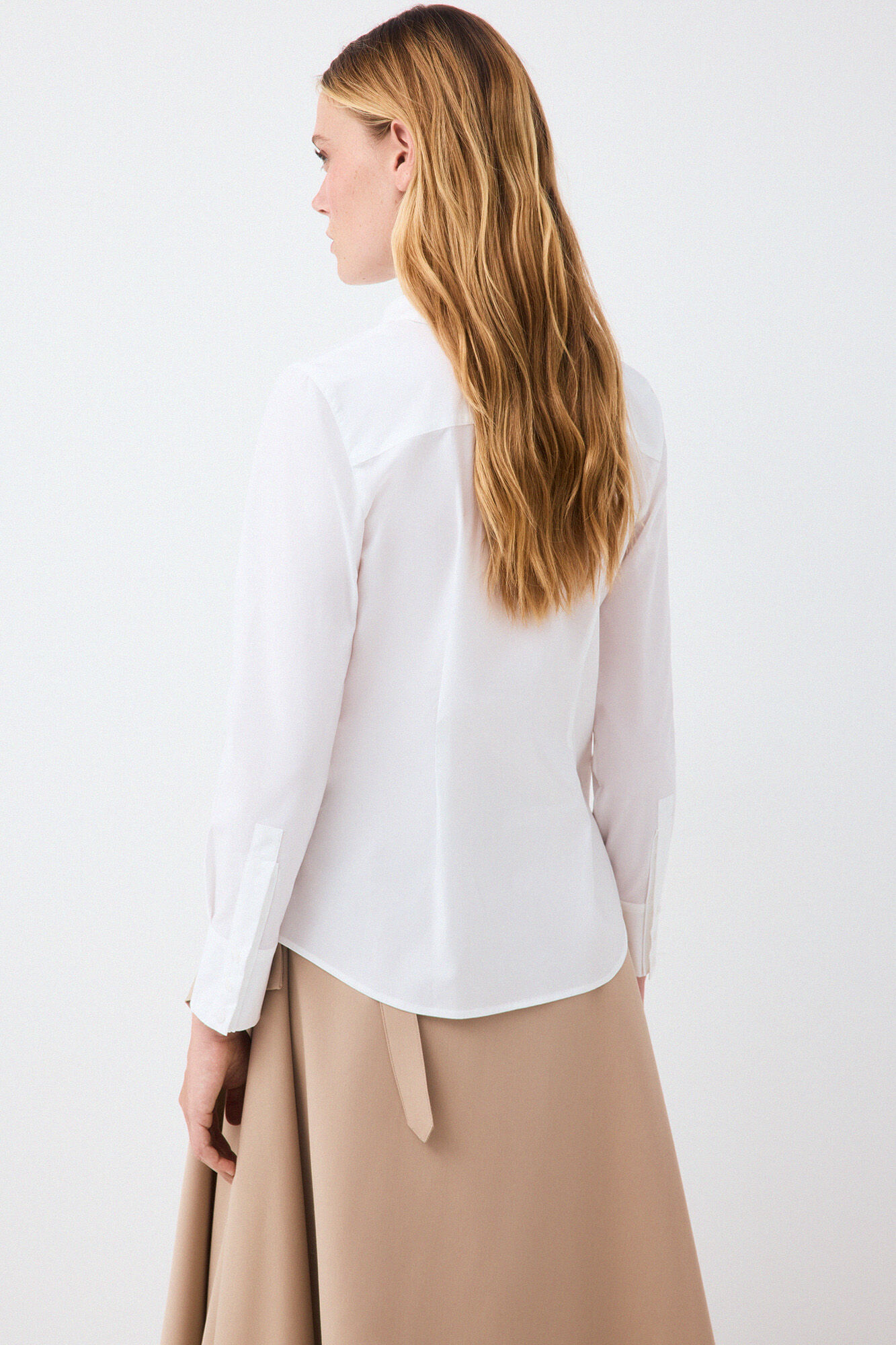 Pedro del Hierro Camisa b&aacute;sica easy iron Branco
