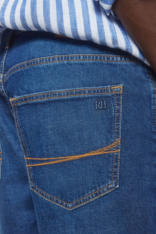 Pedro del Hierro Calções jeans super leves Azul