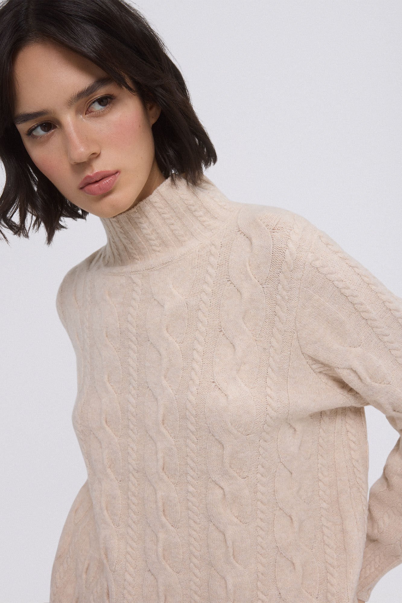 Pedro del Hierro Jersey ochos all over Beige