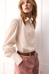 TFP by Tamara Falc&oacute; Striped shirt Coral