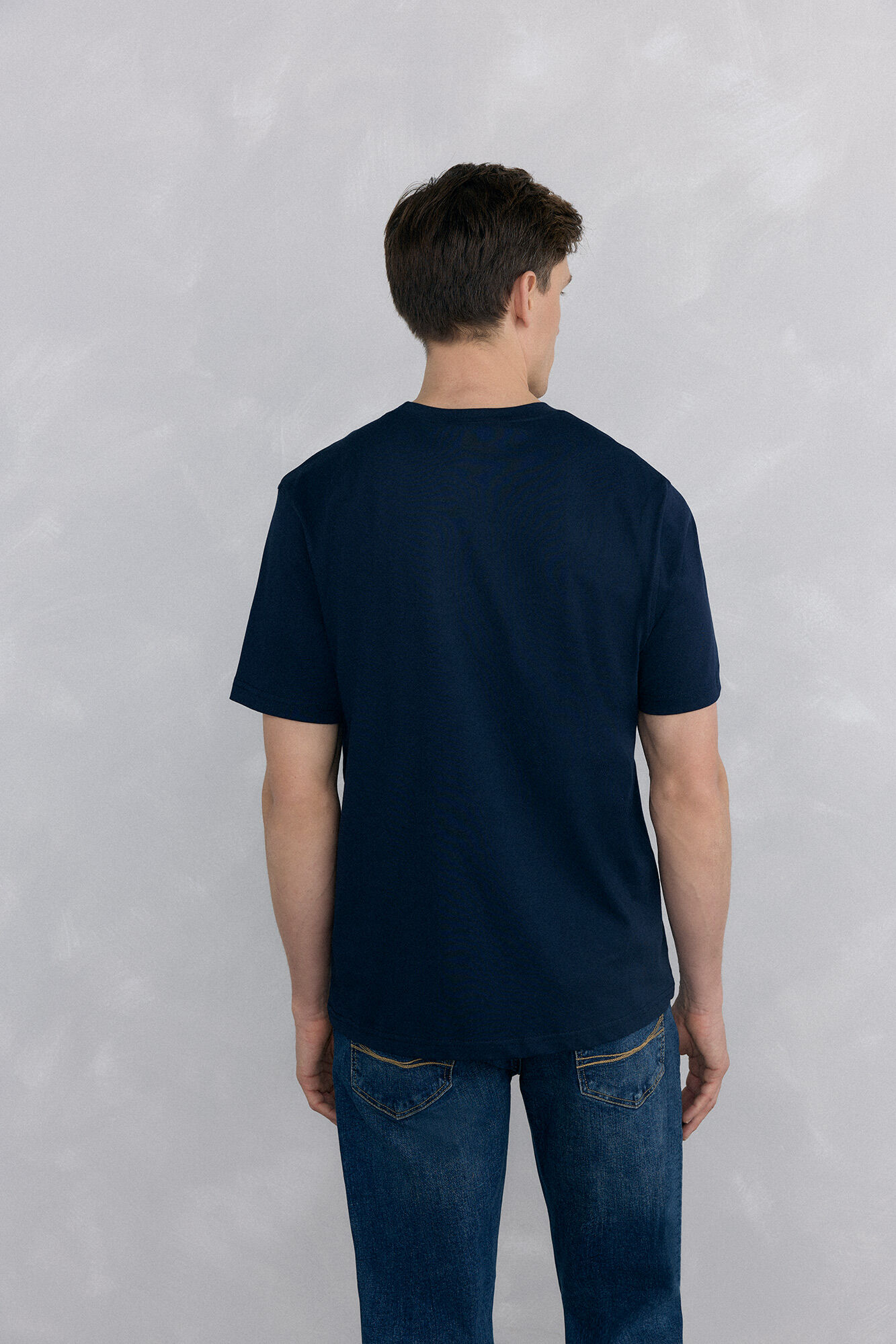 Pedro del Hierro Large logo T-shirt Blue