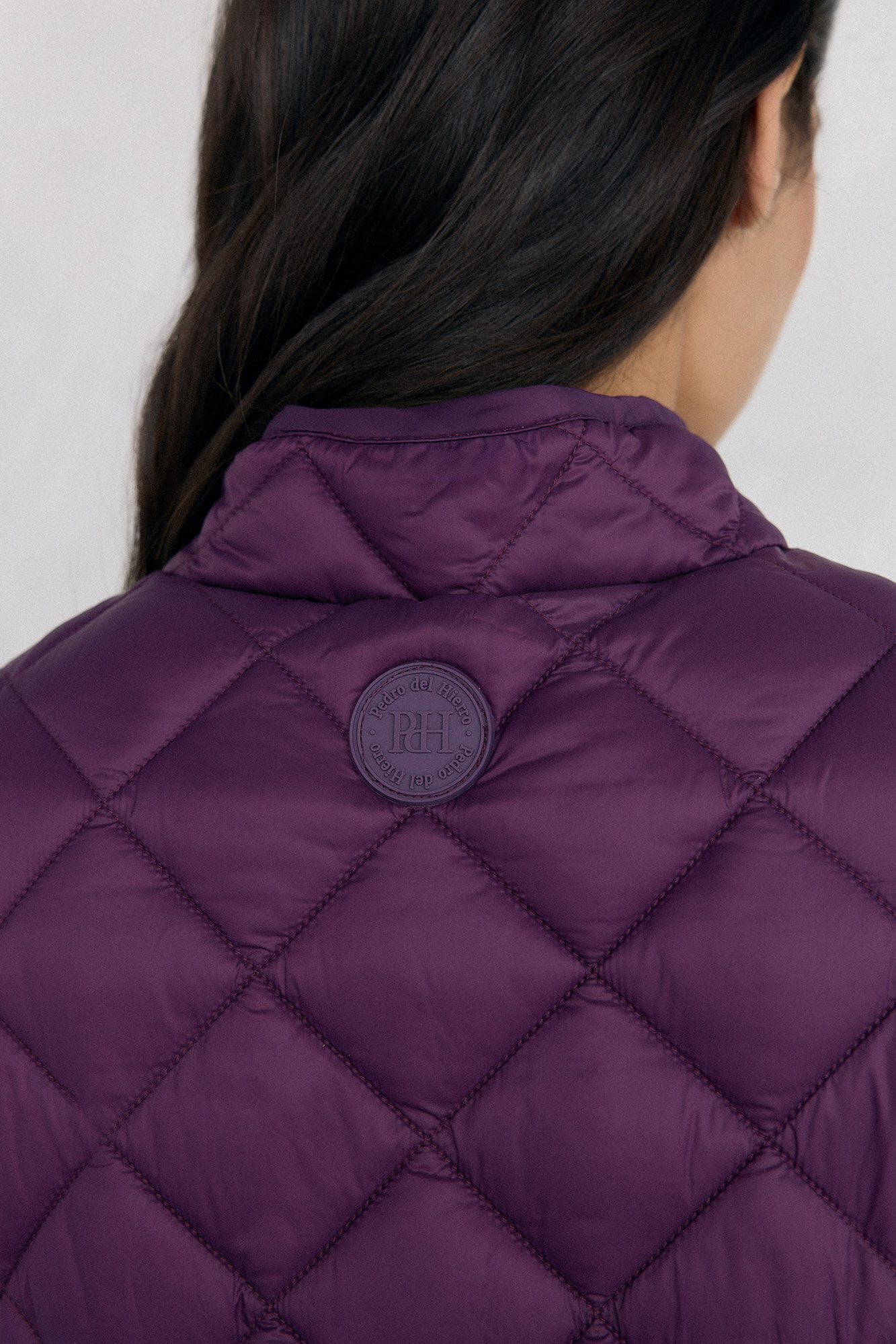 Pedro del Hierro Quilted gilet Purple