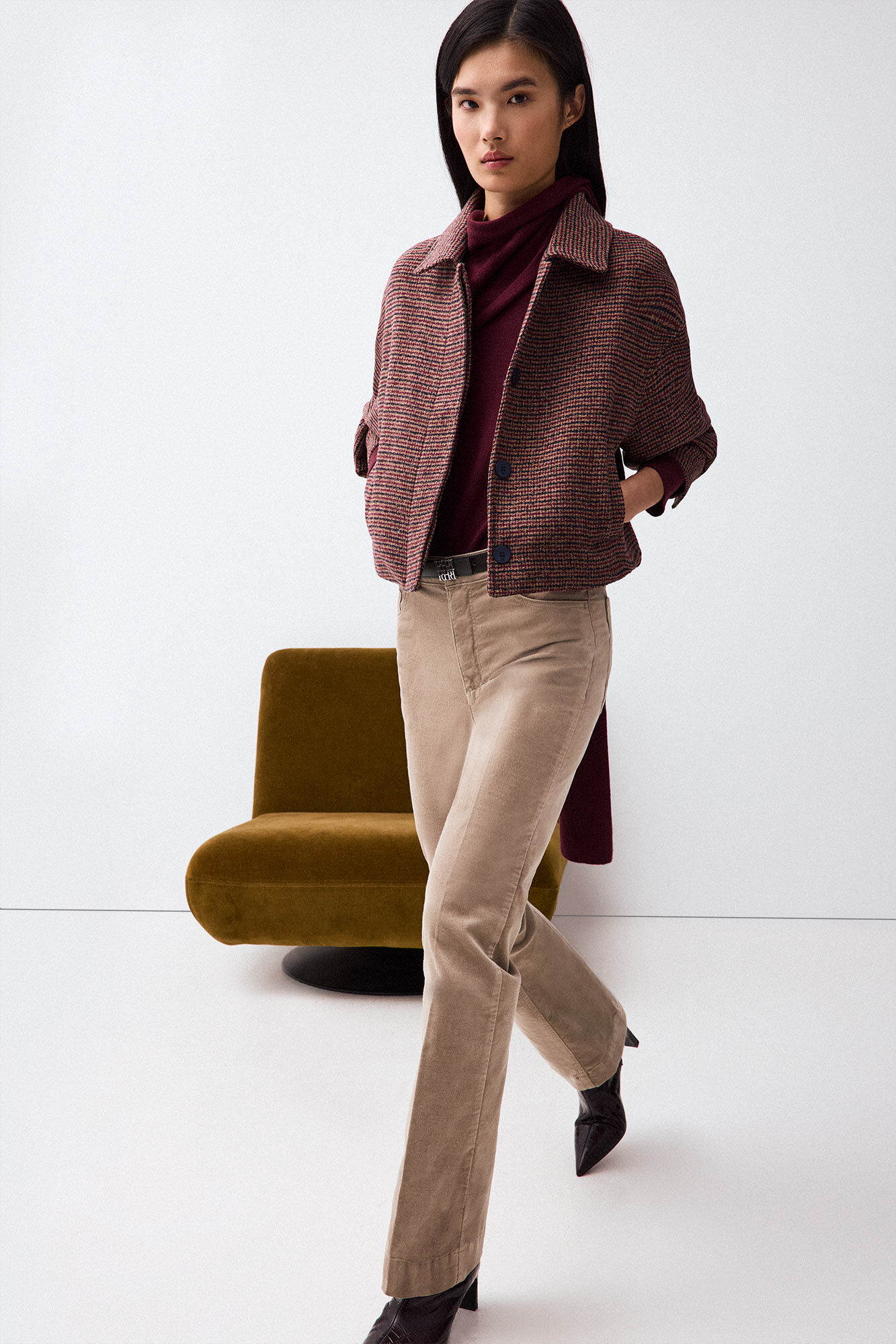 Pedro del Hierro Fantasy fabric jacket Red
