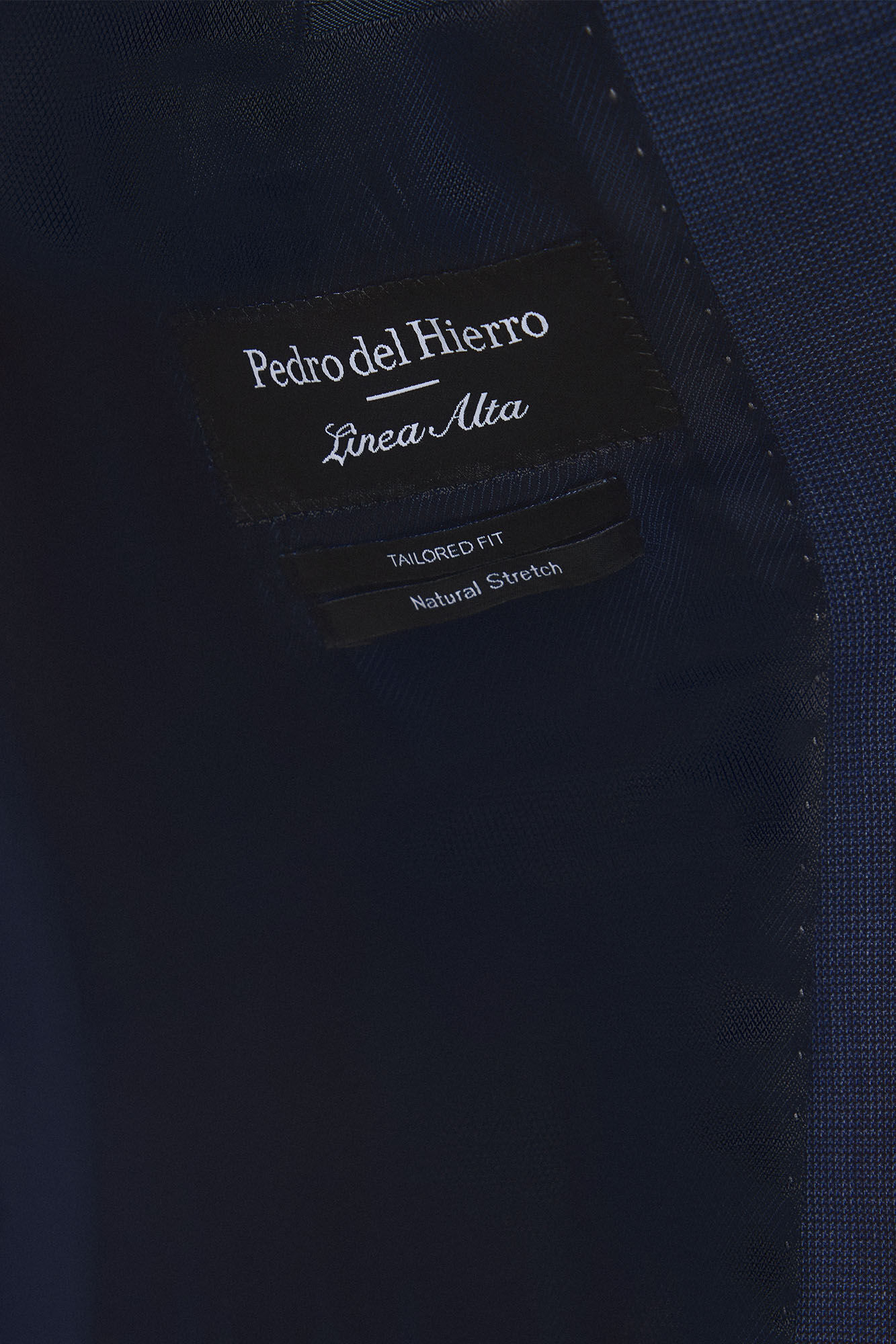 Pedro del Hierro Textured suit blazer Blue