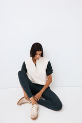 Pedro del Hierro Soft touch Perkins gilet Ecru
