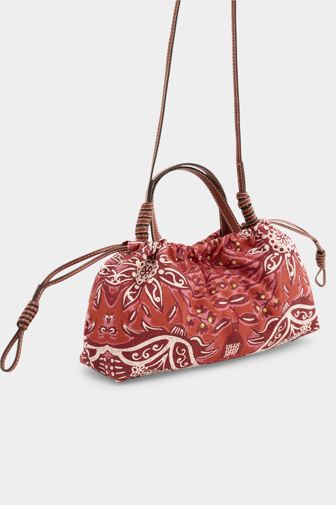 Pedro del Hierro Printed crossbody bag Beige