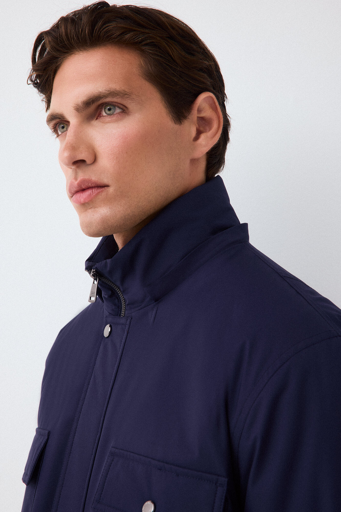 Pedro del Hierro Four-pocket field jacket Blue