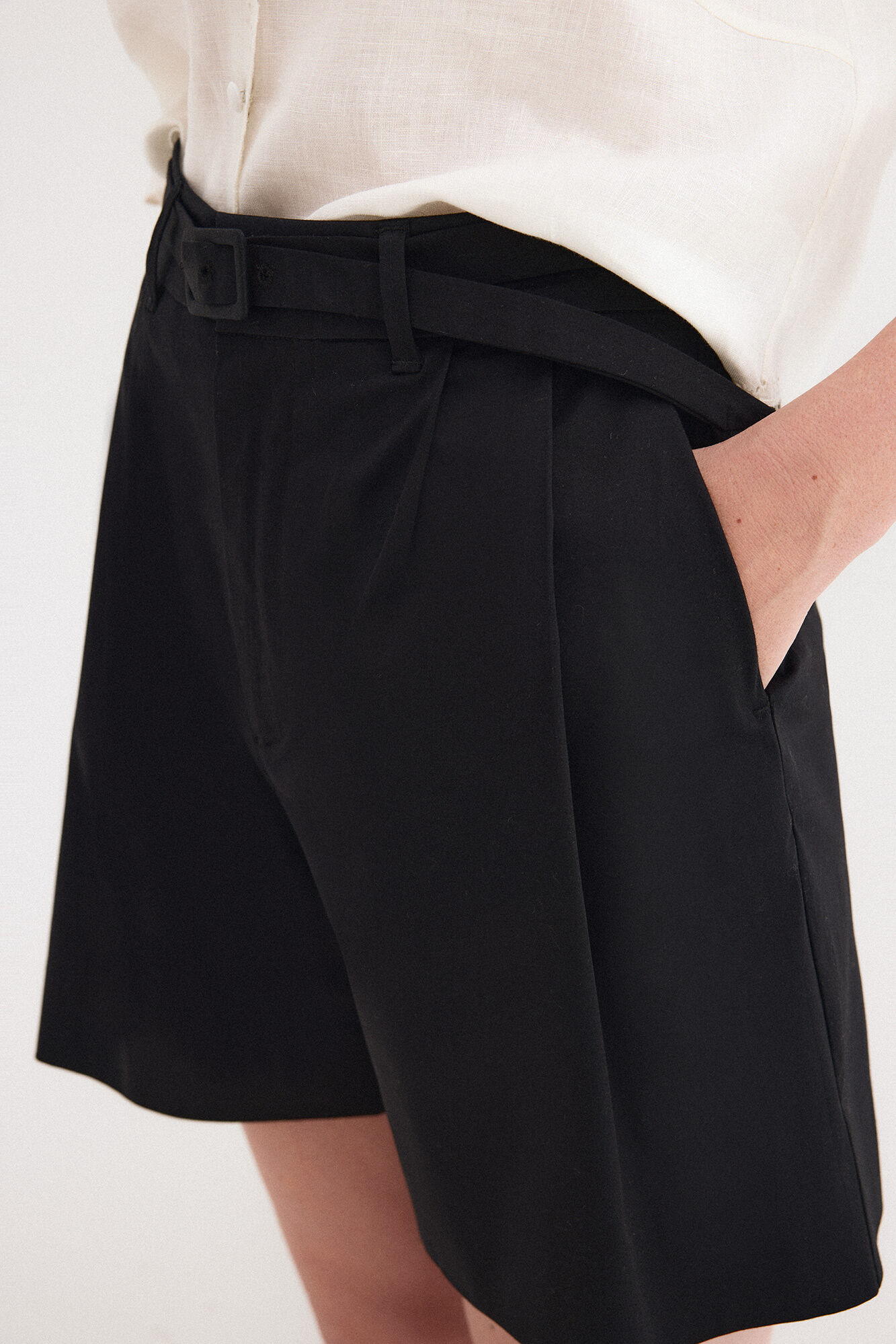 Pedro del Hierro Bermuda cl&aacute;ssica Preto